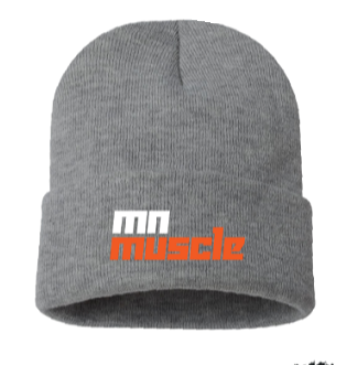 MN Muscle Roll Up Beanie Gray