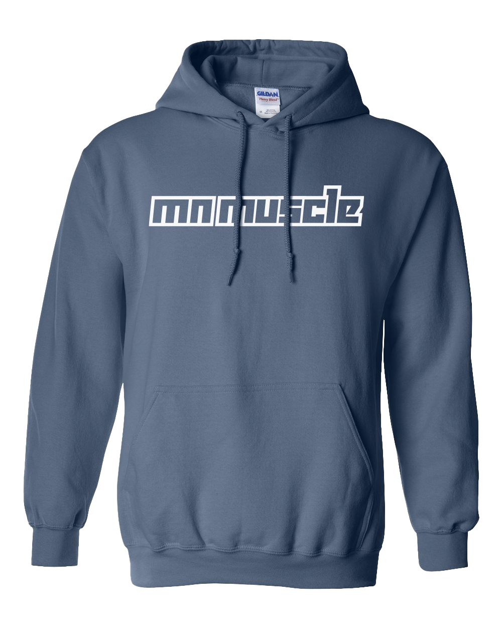 MN Muscle Pullover Hoodie Indigo Blue