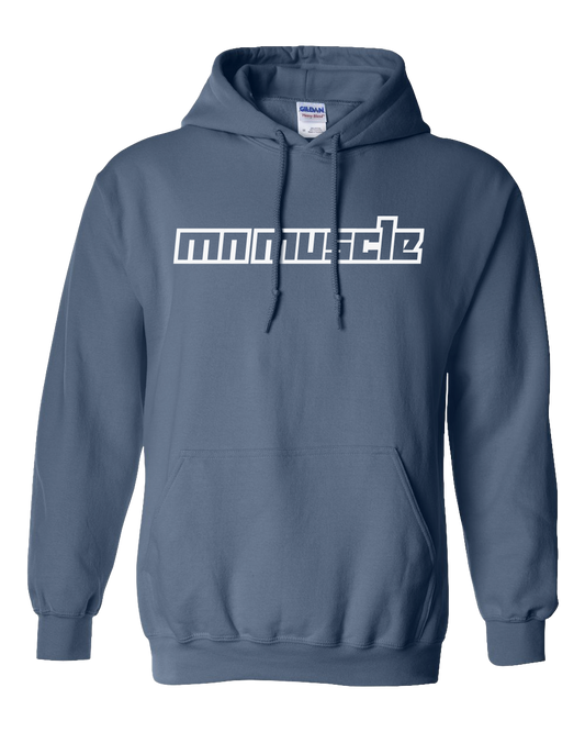 MN Muscle Pullover Hoodie Indigo Blue