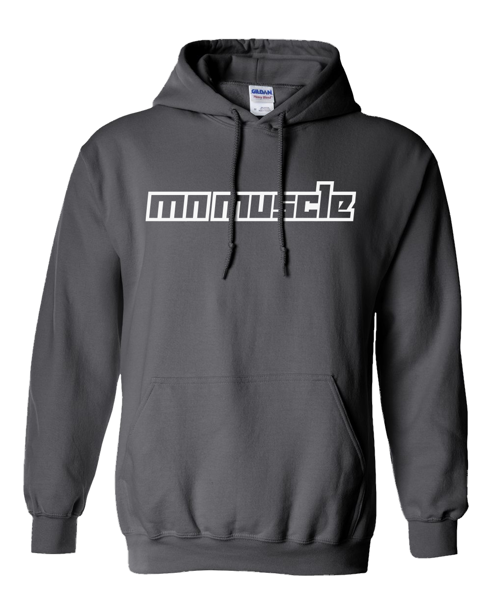 MN Muscle Pullover Hoodie Charcoal